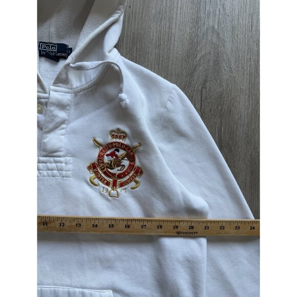 Rare Vintage Polo Ralph Lauren Hunter Jumper 2 Long Sleeve Button Hoodie Sweater - Picture 15 of 16